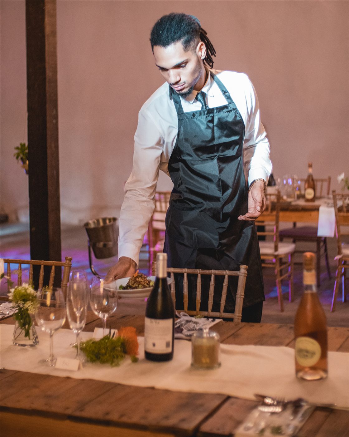 Event staffing at a Winelands wedding