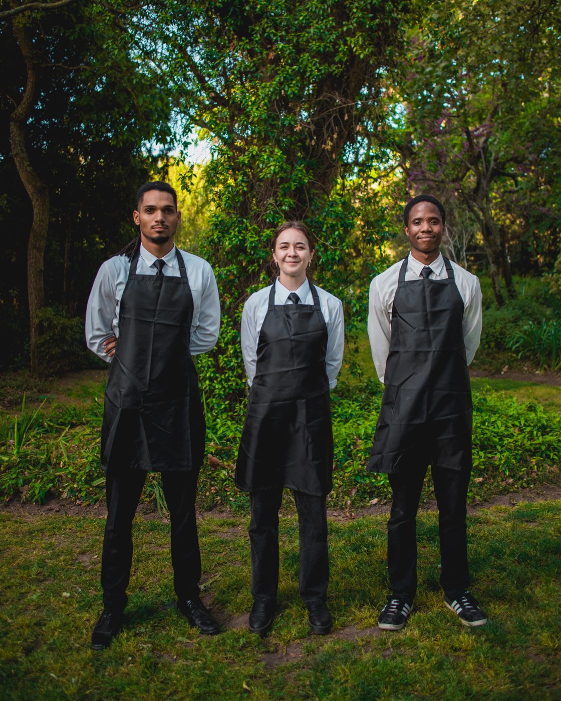Event staff at work during a Cape Town wedding reception